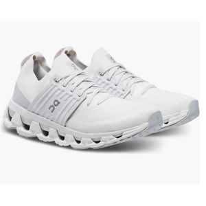 On Running White and Gray Sneakers